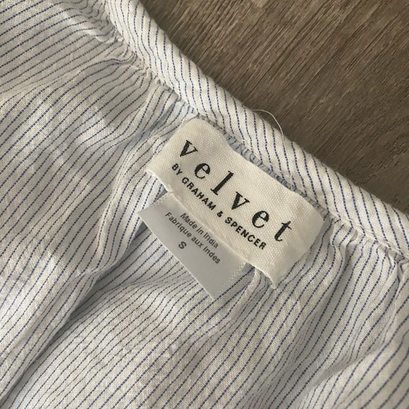 Velvet graham & spencer tagan embroidered blouse - Picture 6 of 9